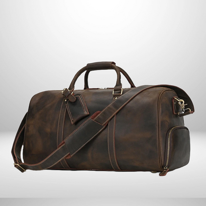 Premium Leather Travel Bag - Premium Duffel Bags from WackyVenture - Just €119.95! Shop now at WackyVenture