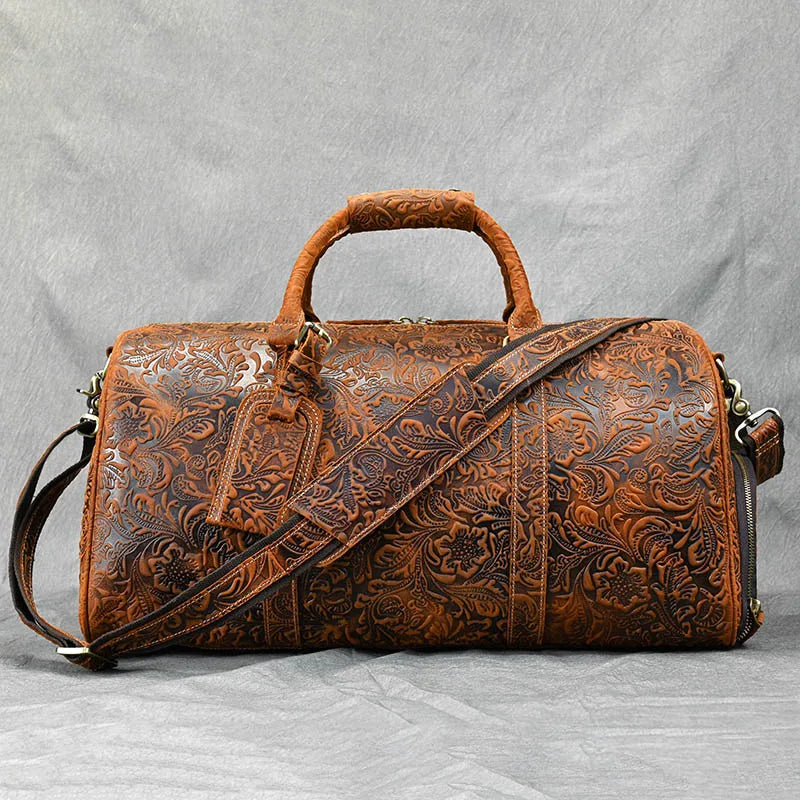 Premium Vintage Leather Travel Bag - Premium Duffel Bags from WackyVenture - Just €149.95! Shop now at WackyVenture