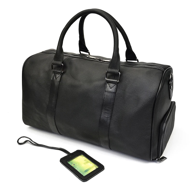 Premium Leather Travel Bag - Premium Duffel Bags from WackyVenture - Just €119.95! Shop now at WackyVenture