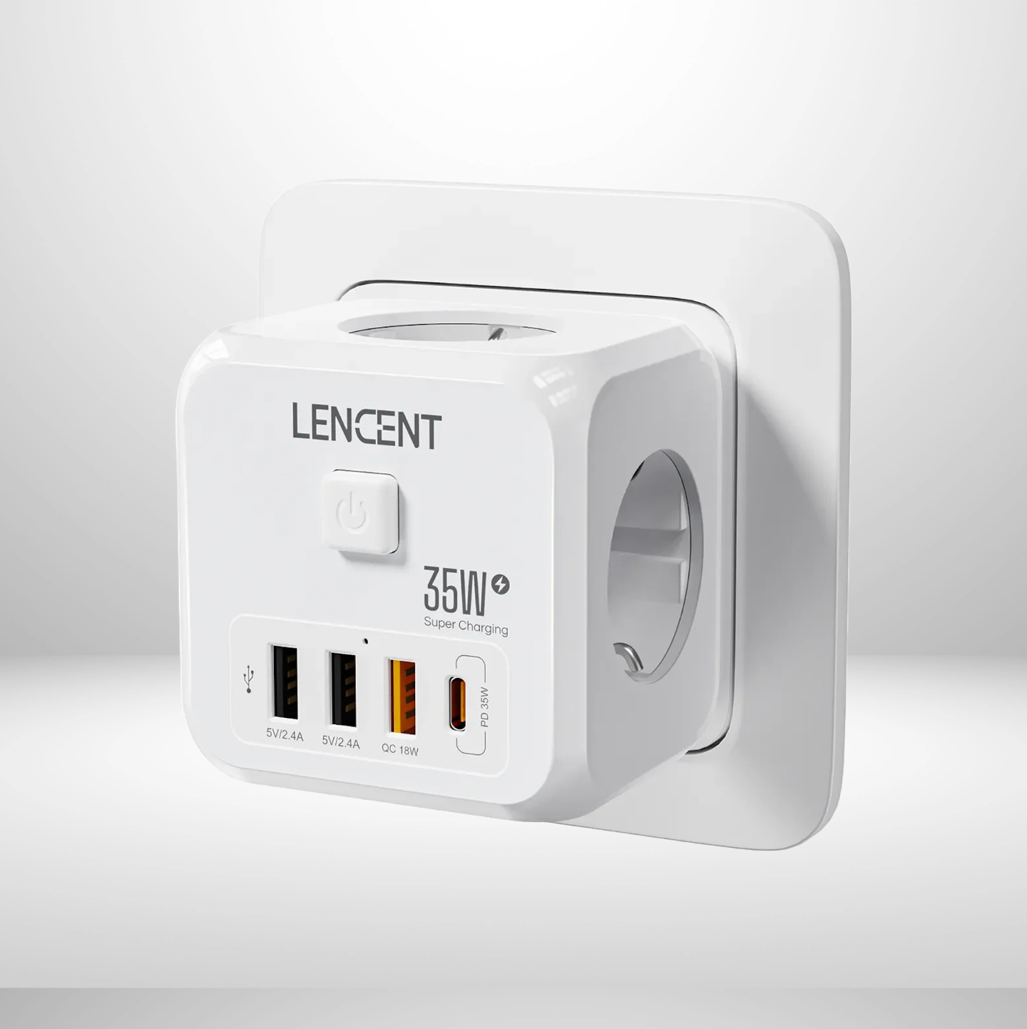 7-in-1 Wall Socket Extender - Premium Electronics from WackyVenture - Just €29.95! Shop now at WackyVenture