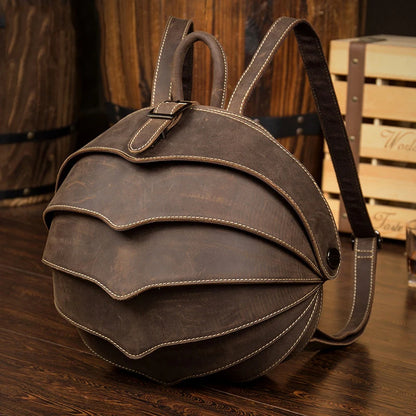 Vintage Leather Beetle Backpack - Premium Backpacks from WackyVenture - Just €129.95! Shop now at WackyVenture