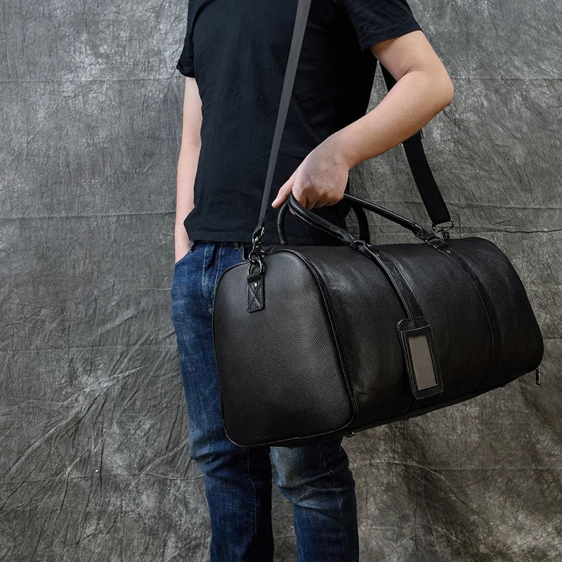 Premium Leather Travel Bag - Premium Duffel Bags from WackyVenture - Just €119.95! Shop now at WackyVenture