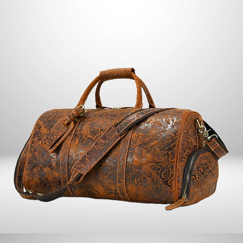 Premium Vintage Leather Travel Bag - Premium Duffel Bags from WackyVenture - Just €149.95! Shop now at WackyVenture