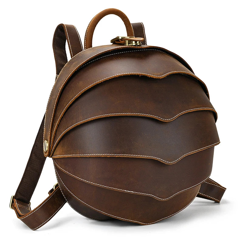 Vintage Leather Beetle Backpack - Premium Backpacks from WackyVenture - Just €129.95! Shop now at WackyVenture