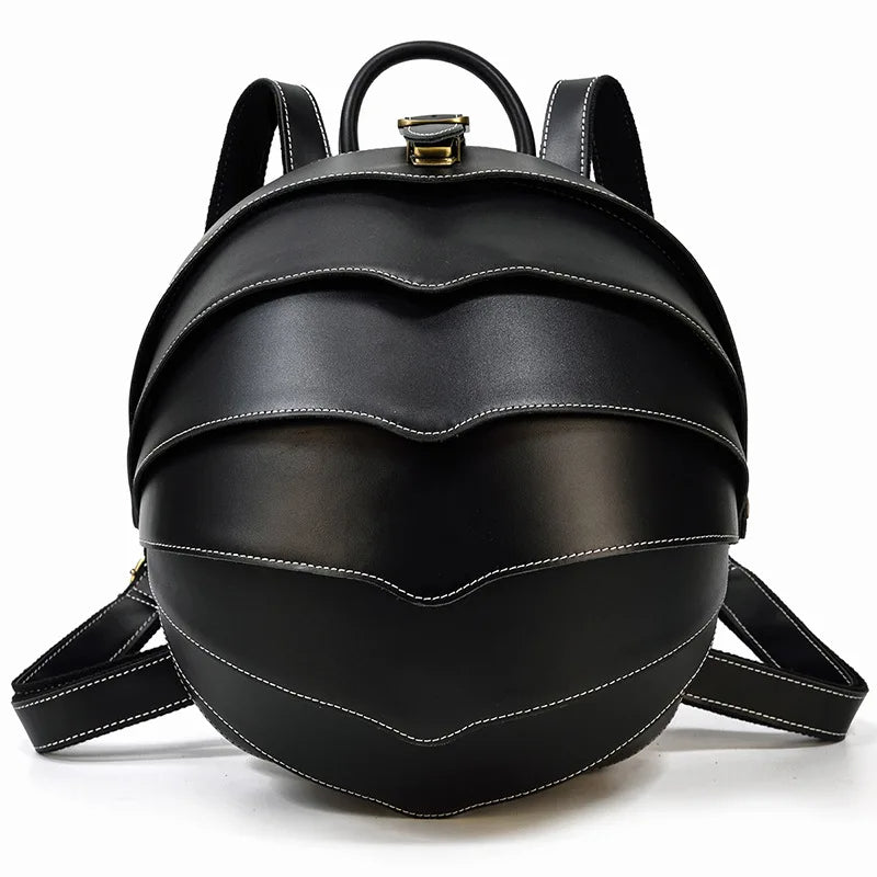 Vintage Leather Beetle Backpack - Premium Backpacks from WackyVenture - Just €129.95! Shop now at WackyVenture