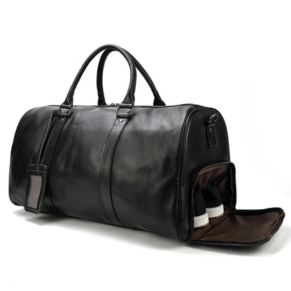 Premium Leather Travel Bag - Premium Duffel Bags from WackyVenture - Just €119.95! Shop now at WackyVenture