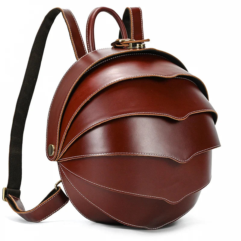 Vintage Leather Beetle Backpack - Premium Backpacks from WackyVenture - Just €129.95! Shop now at WackyVenture