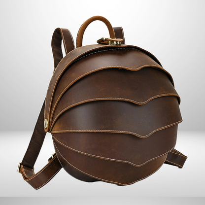 Vintage Leather Beetle Backpack - Premium Backpacks from WackyVenture - Just €129.95! Shop now at WackyVenture